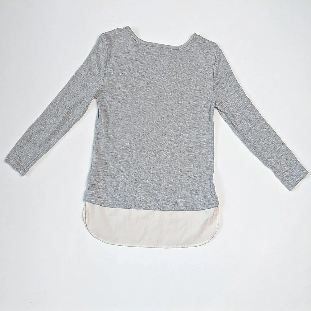 J Crew Mercantile Women's 3/4 Sleeve Scoop Neck Top w Silky Hem XXS